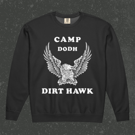 Camp Dirt Hawk - Fleece Crewneck Sweatshirt